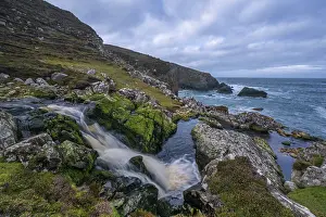Craggy Prints: Wild Atlantic Way coastline, An Port, County Donegal, Republic of Ireland. February, 2023