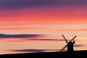 Images Dated 13th May 2011: Wilton Windmill silhouetted against sunset. Near Marlborough, Wiltshire, UK, May 2011