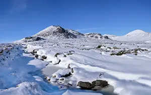 Down Prints: Winter snowfall along the Annalong River and valley